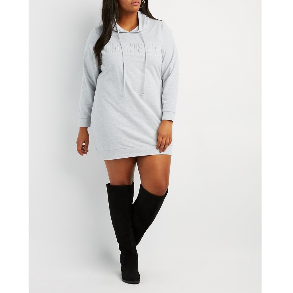 Charlotte Russe 3X Hoodie Dress- BRAND NEW